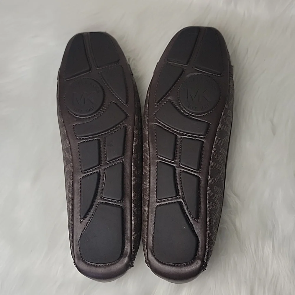 MICHAEL KORS Fulton Signature MK Monogram Logo Moccasin Designer Loafer Flats 9 - Picture 9 of 10